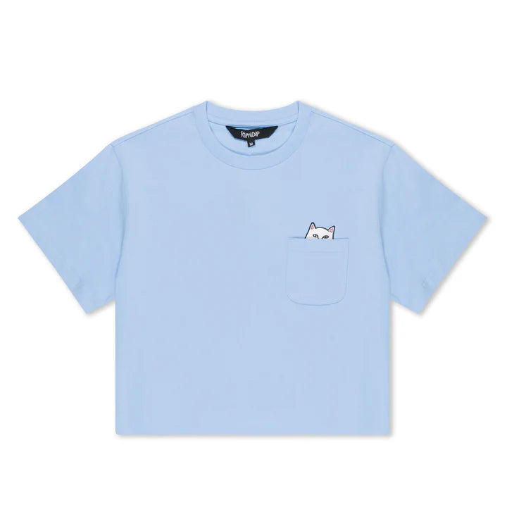BLUSA LORD NERMAL CROPPED BABY POCKET (LIGHT BLUE)