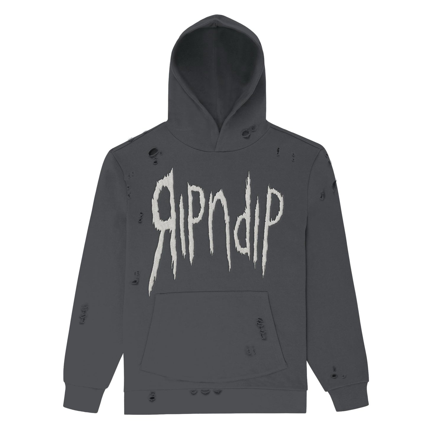 HOODIE INSANO DISTRESSED (CHARCOAL VINTAGE WASH)