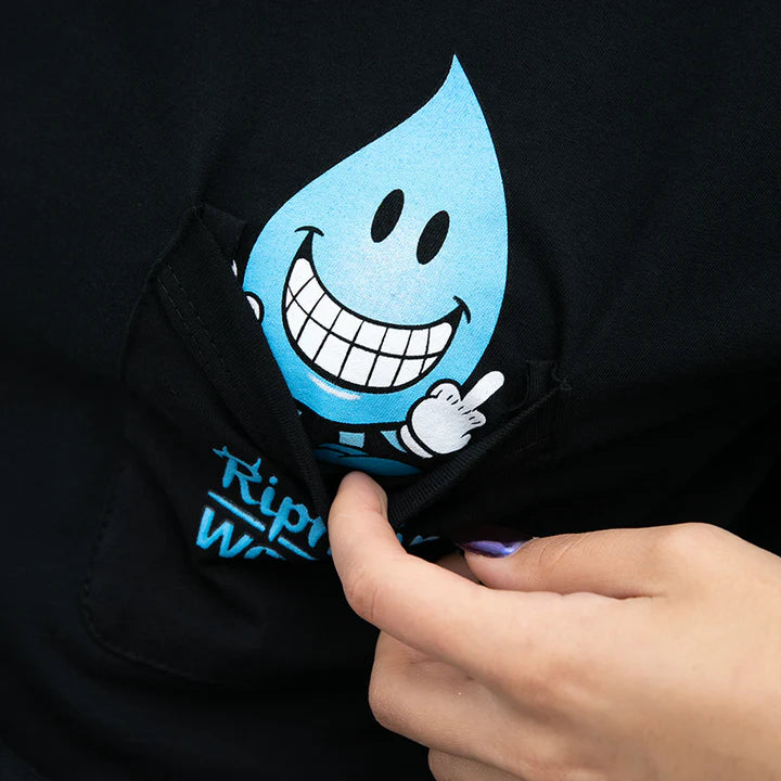 Playera F U WET WILLY POCKET (VINTAGE BLACK)