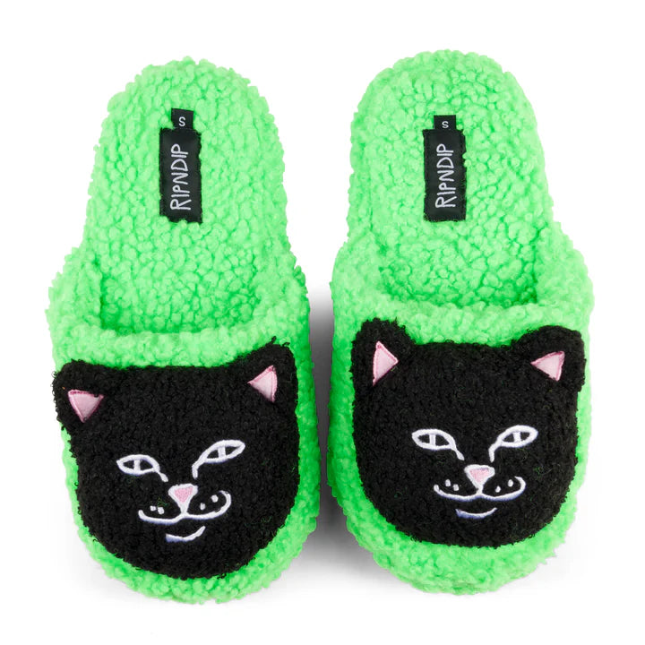 Pantuflas LORD JERMAL PLUSH FACE HOUSE (GREEN)