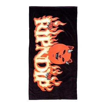 TOALLA DE PLAYA DEVILS WORK (NEGRO)