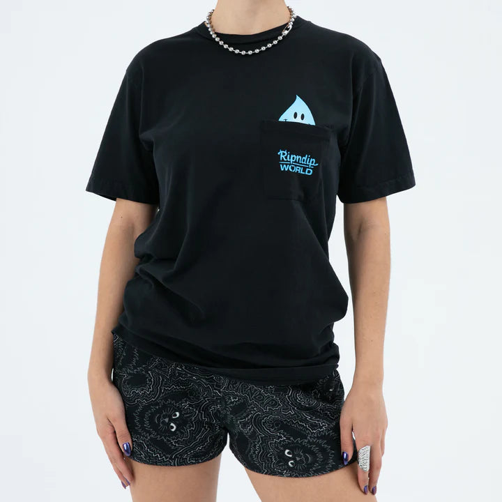 Playera F U WET WILLY POCKET (VINTAGE BLACK)