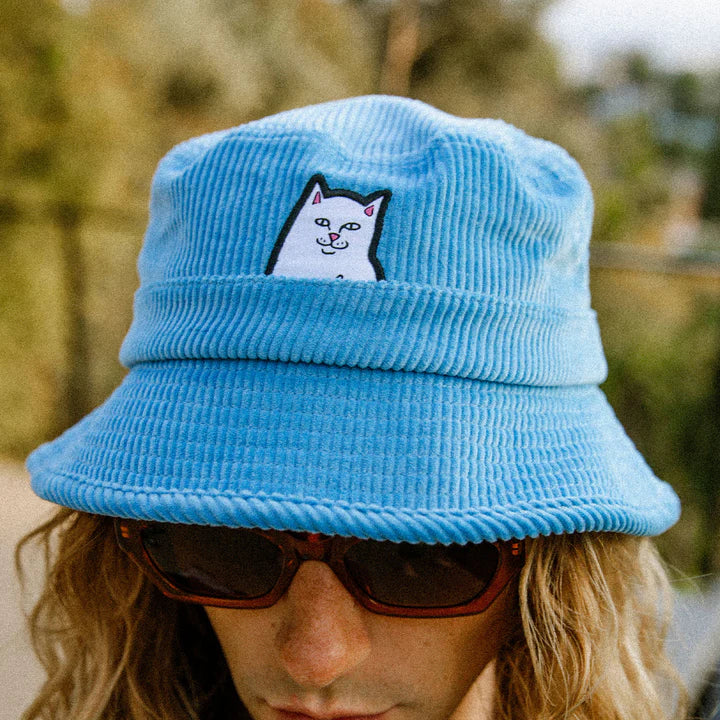 LORD NERMAL CORDUROY BUCKET HAT (LIGHT BLUE)