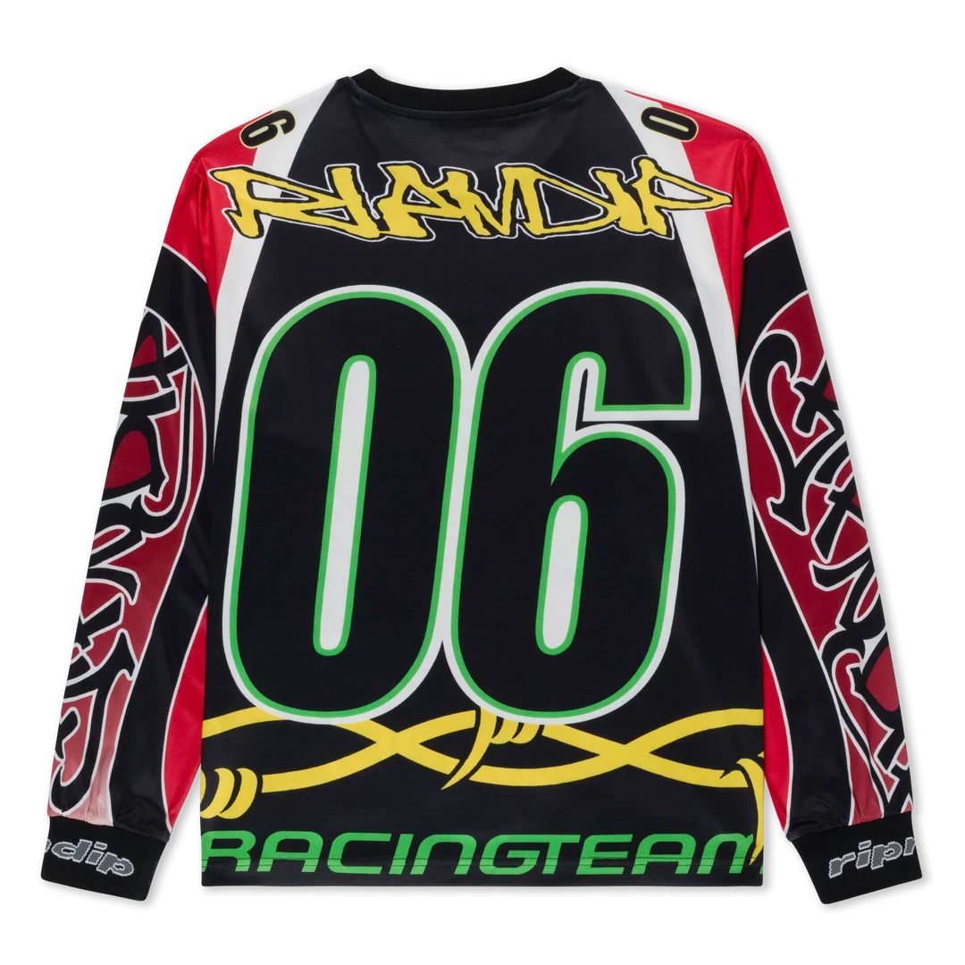 RIPNDIP ALL-STAR LONG SLEEVE JERSEY (RED / BLACK)