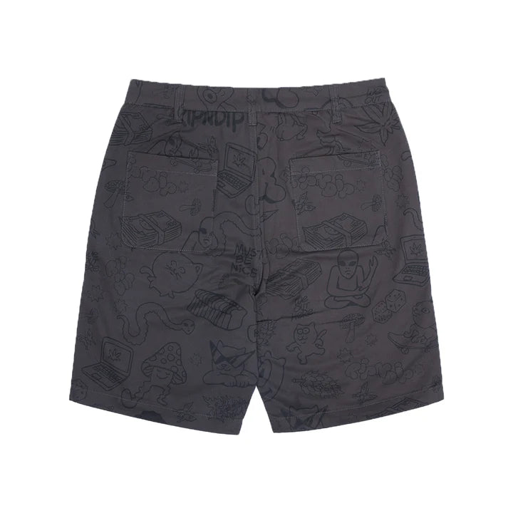 Pantaloneta NERM DOODLE TWILL (CHOCOLATE)