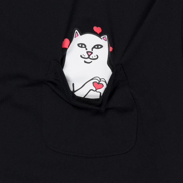 BLUSA NERMAL LOVES CROPPED BABY POCKET (NEGRO)