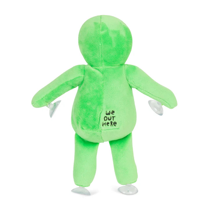 MUÑECO DE PELUCHE ALIEN PARA VENTANAS (VERDE)
