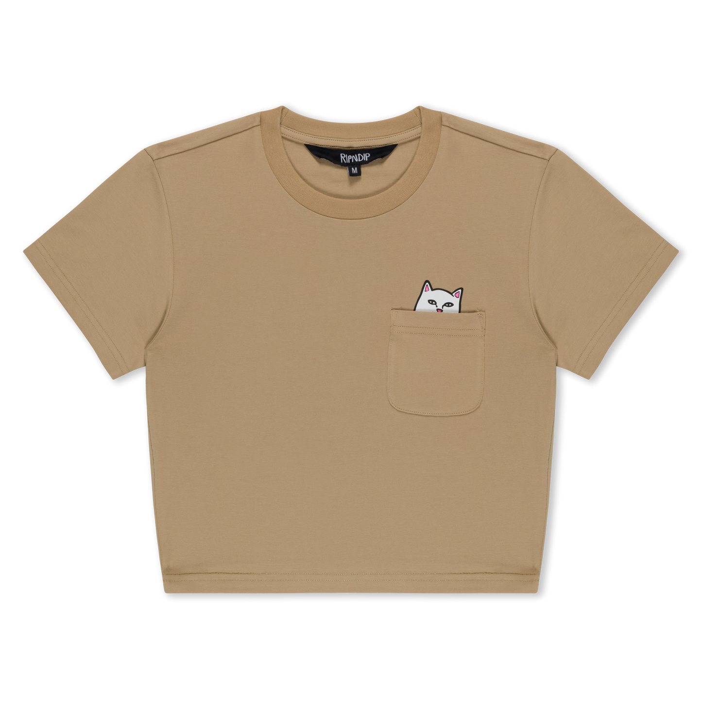 LORD NERMAL CROPPED POCKET TEE (TAN)