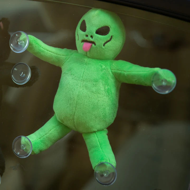MUÑECO DE PELUCHE ALIEN PARA VENTANAS (VERDE)