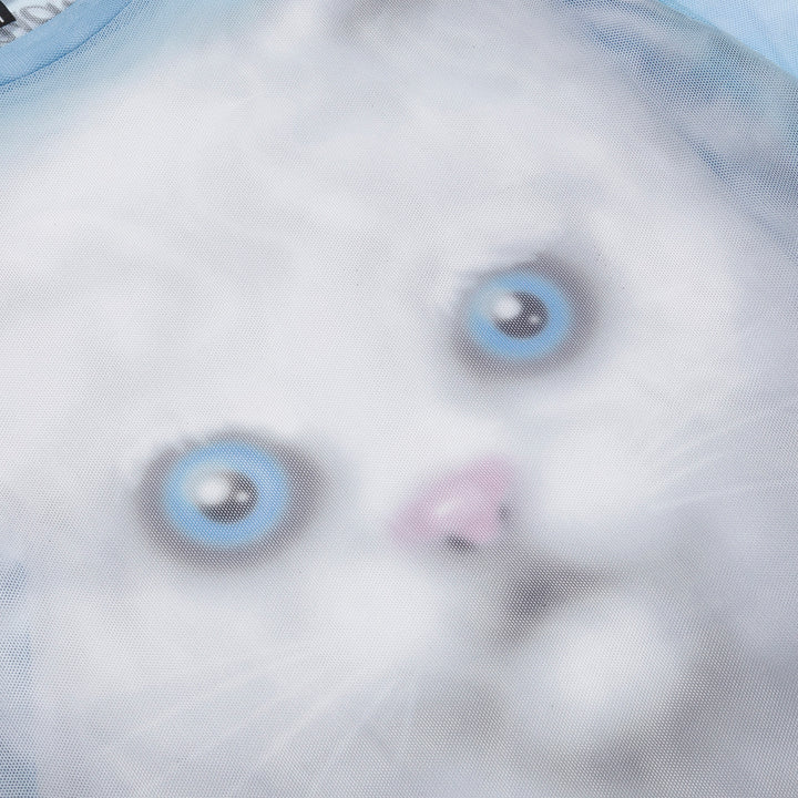 SPRINKLES LONG SLEEVE MESH TOP (LIGHT BLUE)