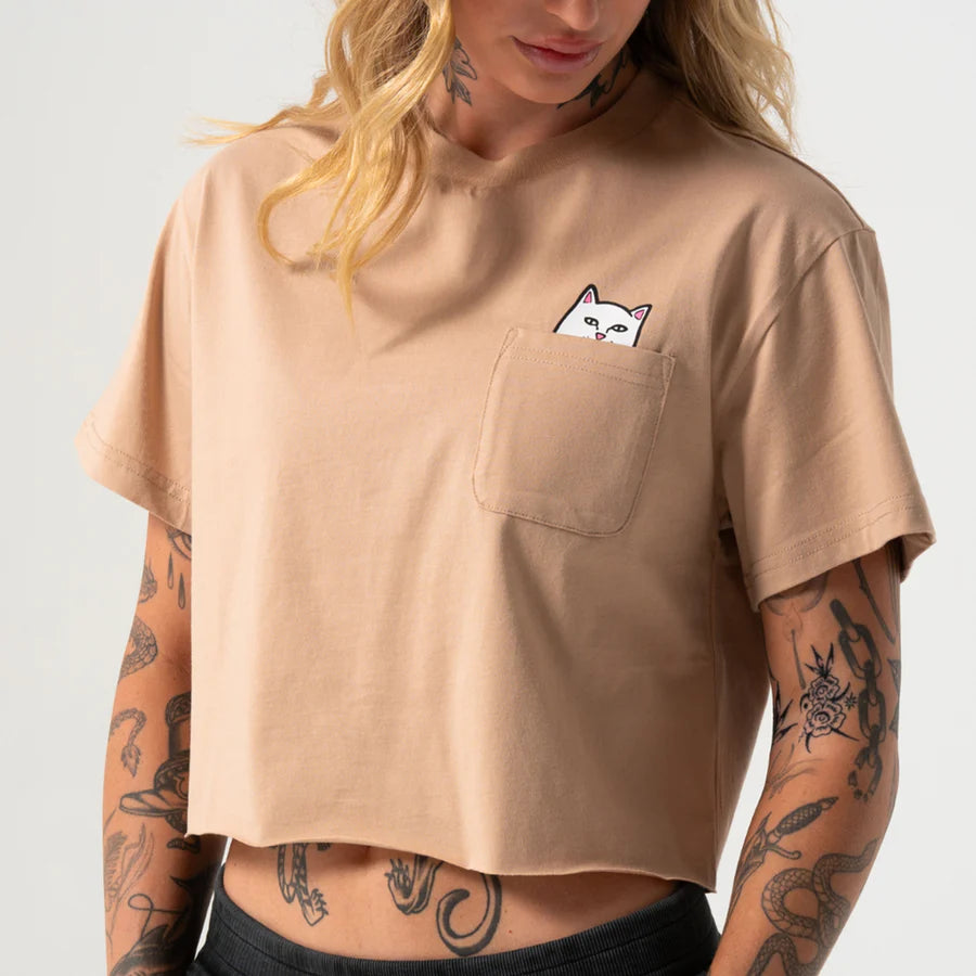 BLUSA LORD NERMAL CROPPED BABY POCKET (ALMOND)