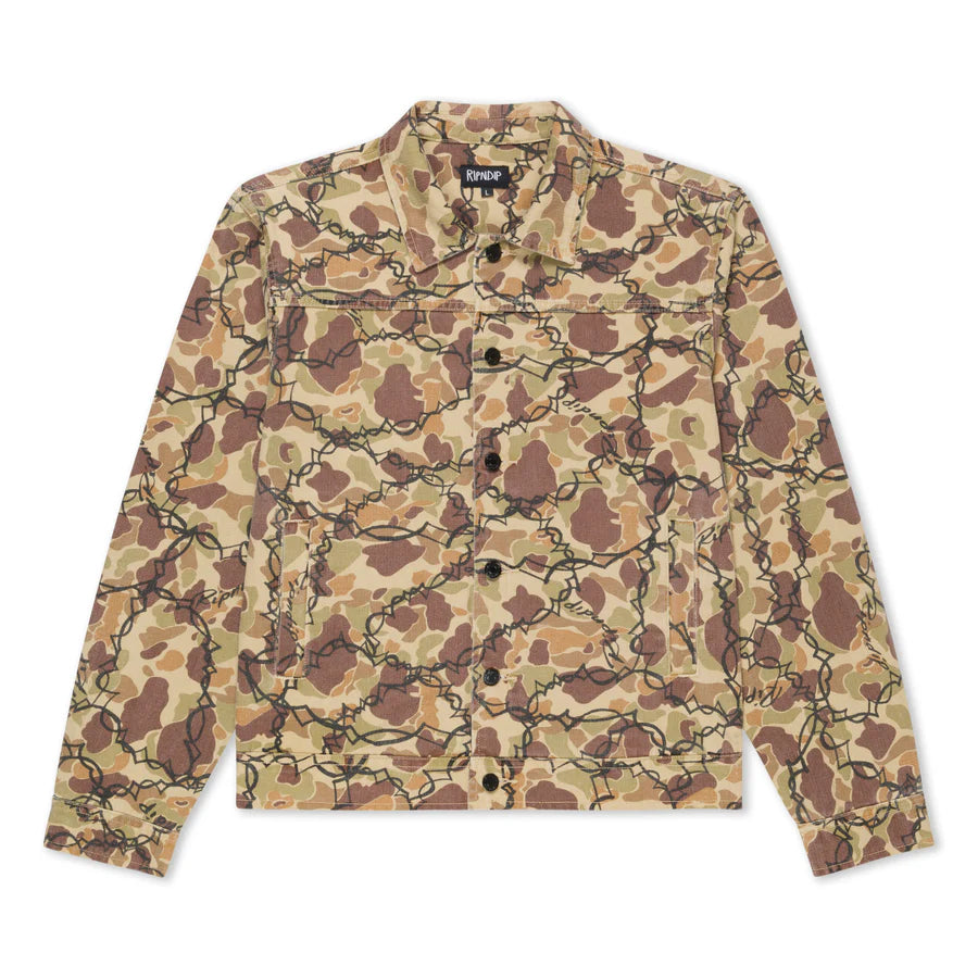 WIRED BUTTON UP JACKET (TAN CAMO)