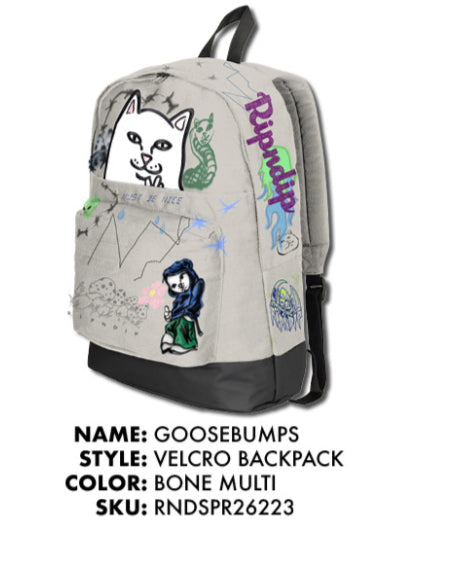 MOCHILA GOOSEBUMPS VELCRO (BONE)