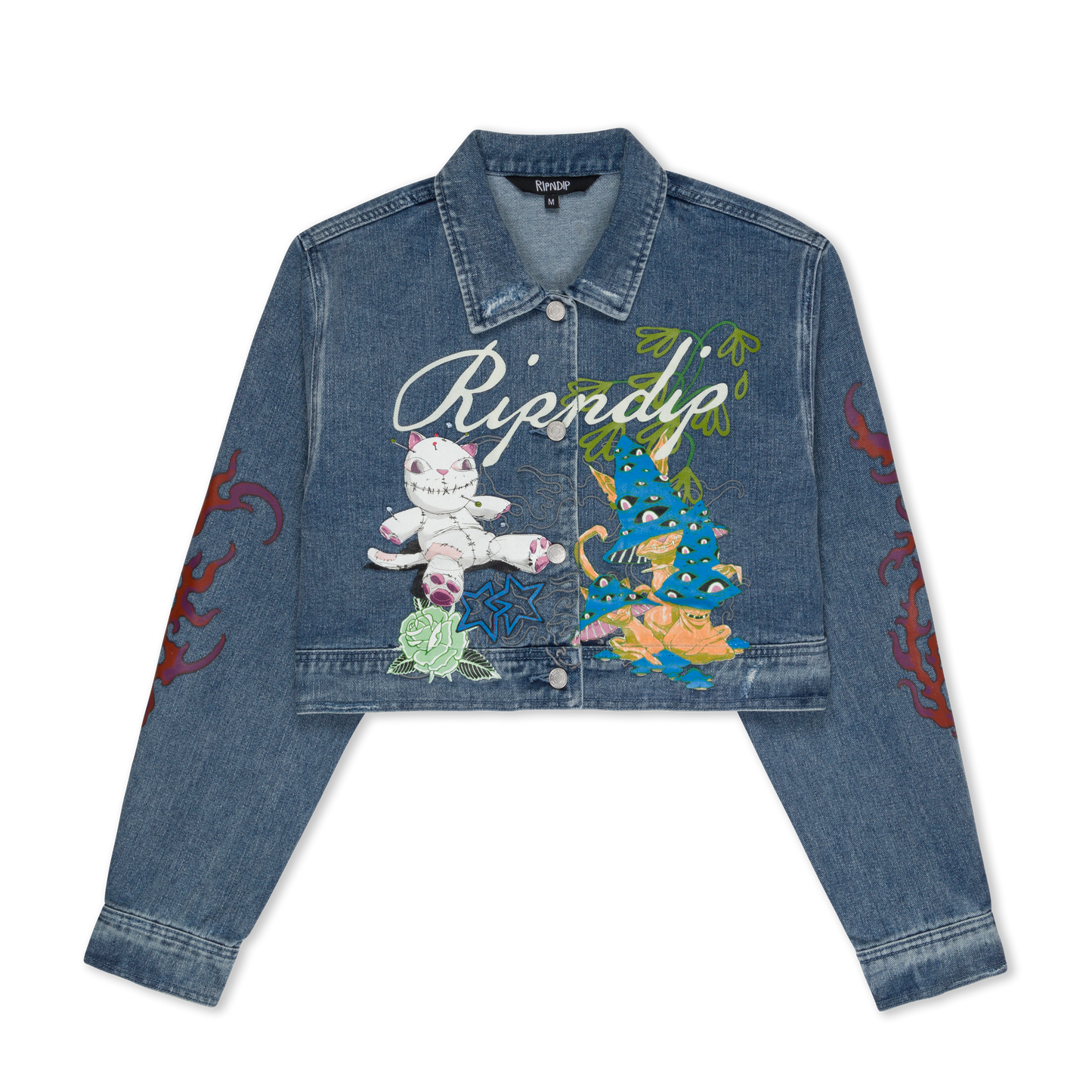 TRAVIS CROPPED DENIM JACKET (LIGHT WASH)