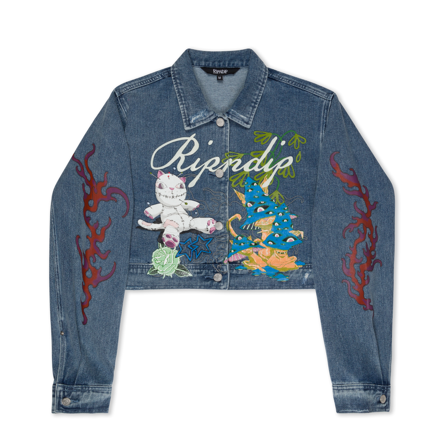 TRAVIS CROPPED DENIM JACKET (LIGHT WASH)