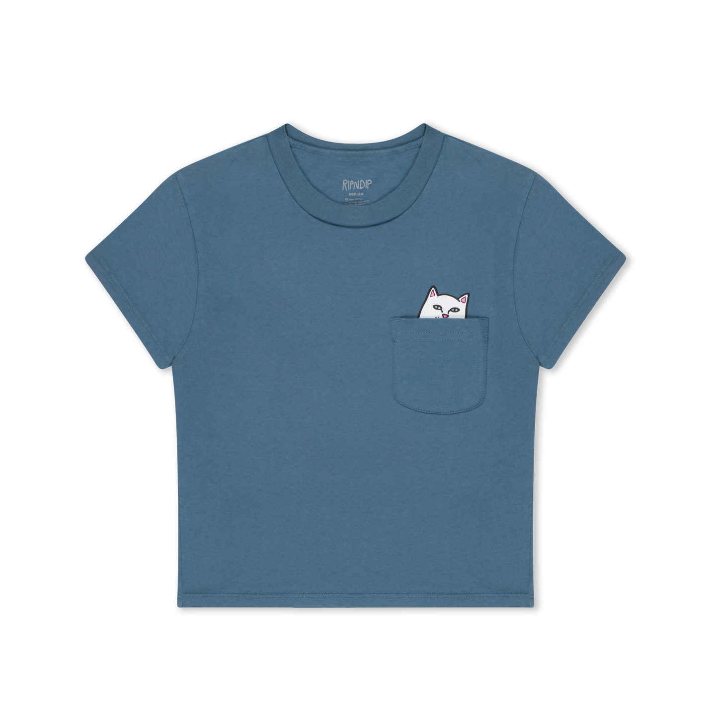 LORD NERMAL CROPPED BABY POCKET TEE (SLATE)