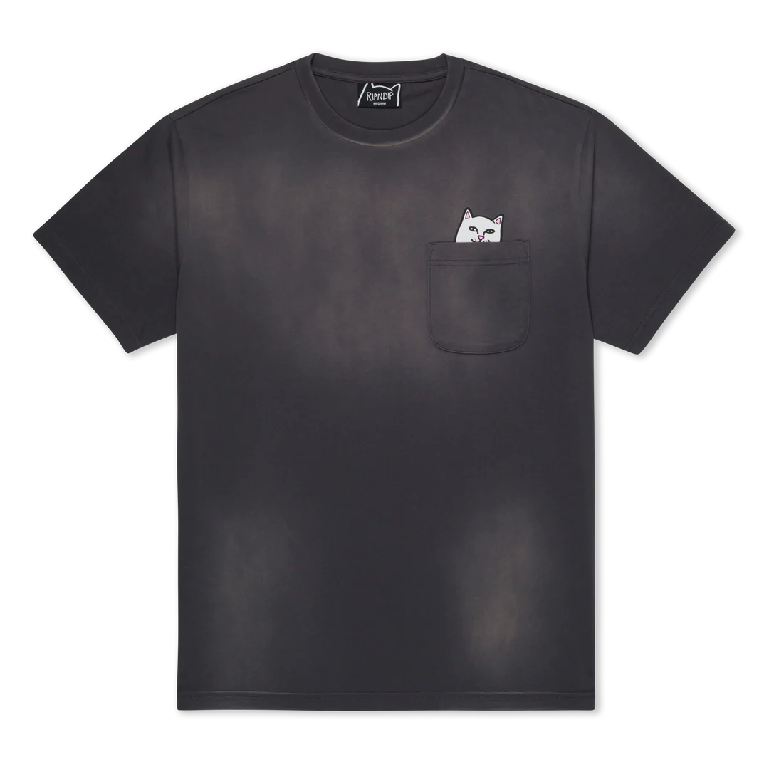 PLAYERA LORD NERMAL POCKET (CHARCOAL VINTAGE WASH)