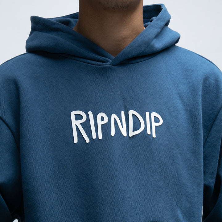 HOODIE Rubber Logo (Pacific Azul)