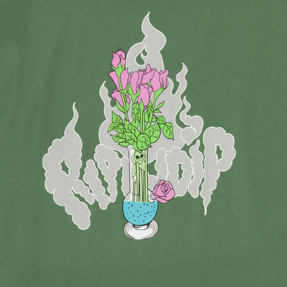 PLAYERA FLOWER VASE (OLIVE)