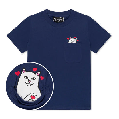 PLAYERA NIÑOS NERMAL LOVES POCKET (NAVY)