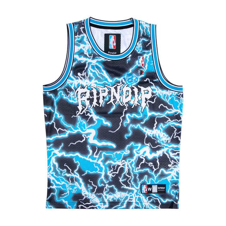 NIKOLA BASKETBALL JERSEY (BLACK/BLUE)