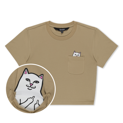 LORD NERMAL CROPPED POCKET TEE (TAN)