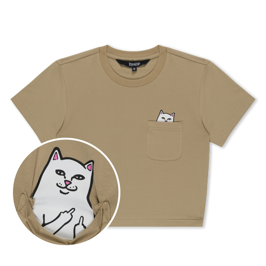 LORD NERMAL CROPPED POCKET TEE (TAN)