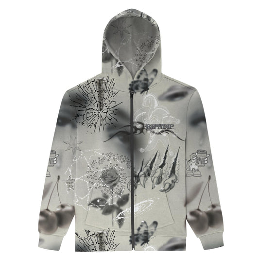 HOODIE DE ZÍPER STARGAZING (OFF WHITE)