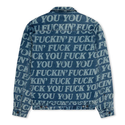 FUCKIN FUCK DENIM JACKET (MEDIUM WASHED)