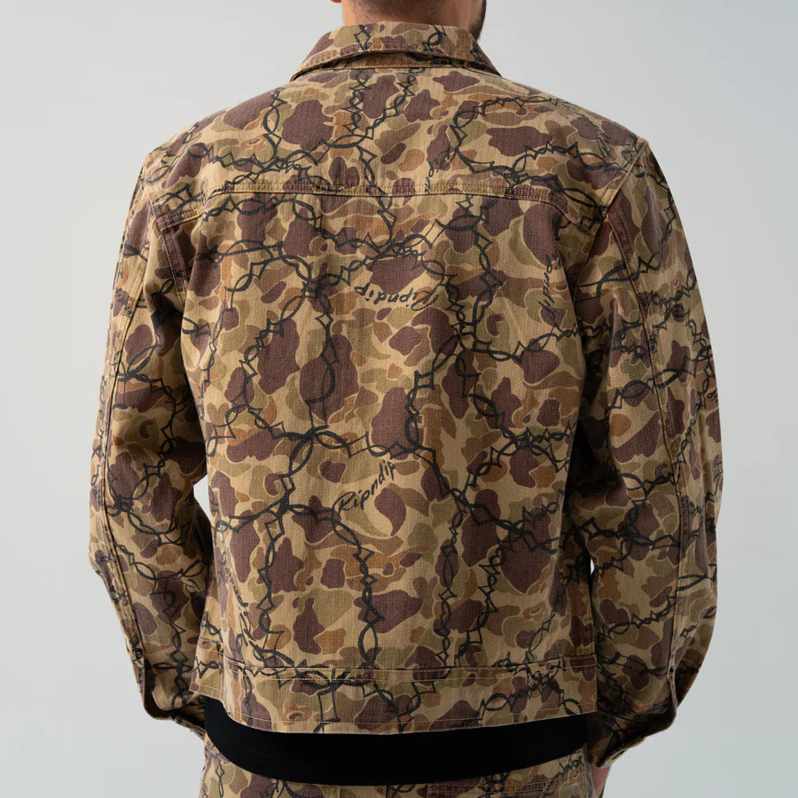 WIRED BUTTON UP JACKET (TAN CAMO)