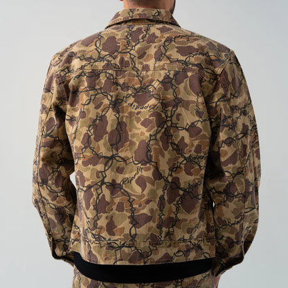 WIRED BUTTON UP JACKET (TAN CAMO)