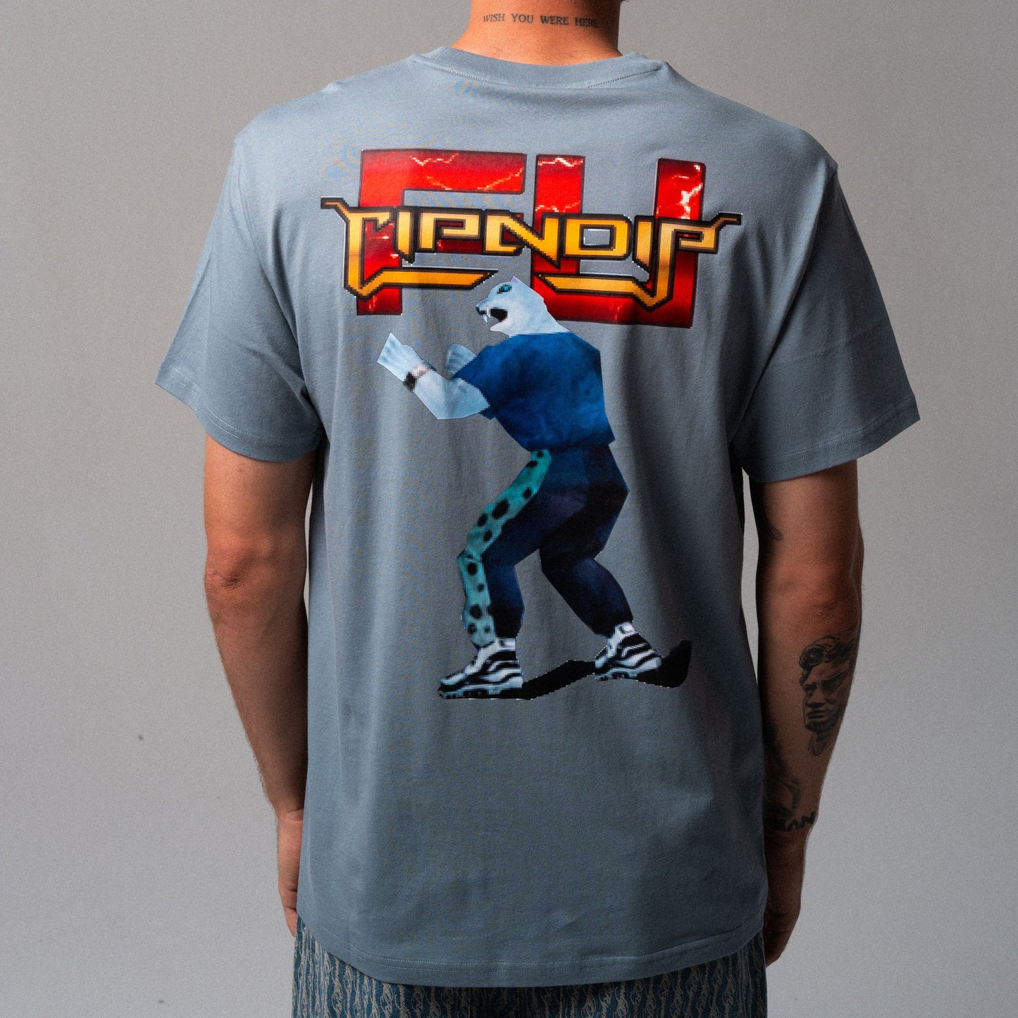PLAYERA FIGHT (DUSTY SLATE)