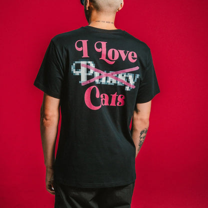 I LOVE CATS TEE (BLACK)