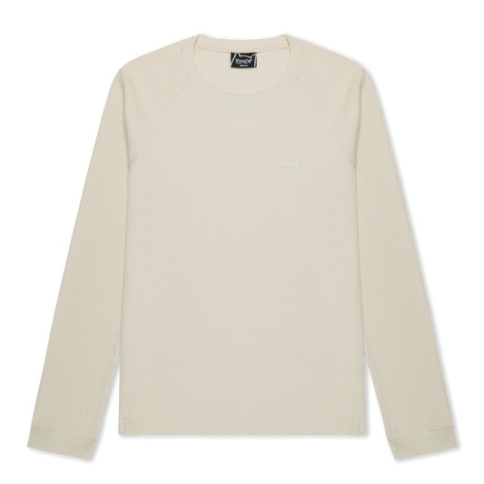 CASTANZA WAFFLE KNIT LONG SLEEVE (OFF-WHITE)