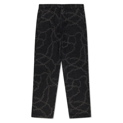 PANTALONES VAQUEROS CON CABLES (NEGRO)