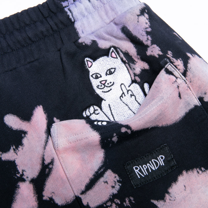 Pantaloneta (BLACK/PEACH/PURPLE TIE DYE)