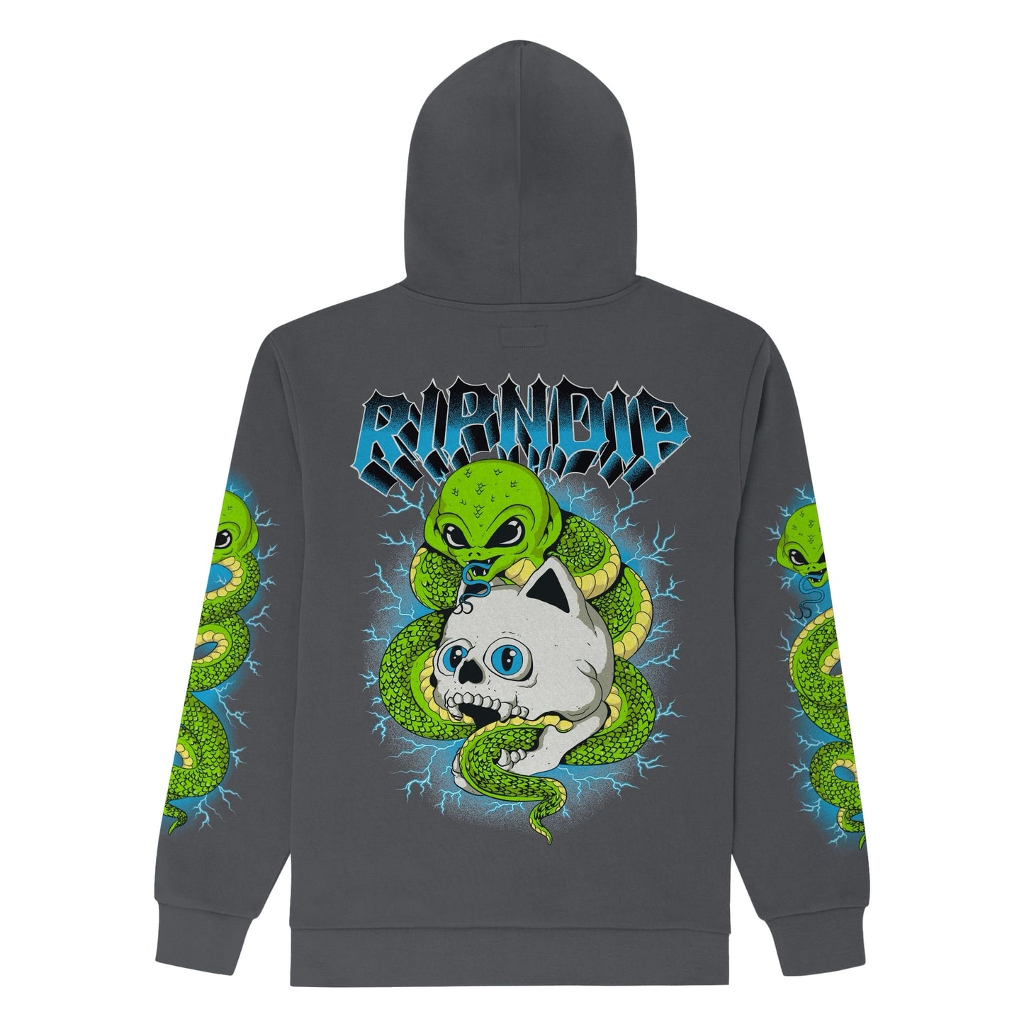 HOODIE SKULL AND BONES (CHARCOAL)