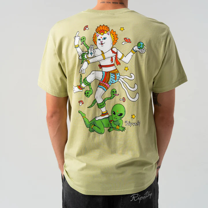 PLAYERA ALIEN WHISPERER (LIGHT MOSS)