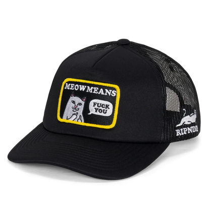 GORRA MEOW MEOW TRUCKER (NEGRO)