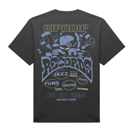 PLAYERA RIPNDIP RECORDS (CHARCOAL SUN FADE)