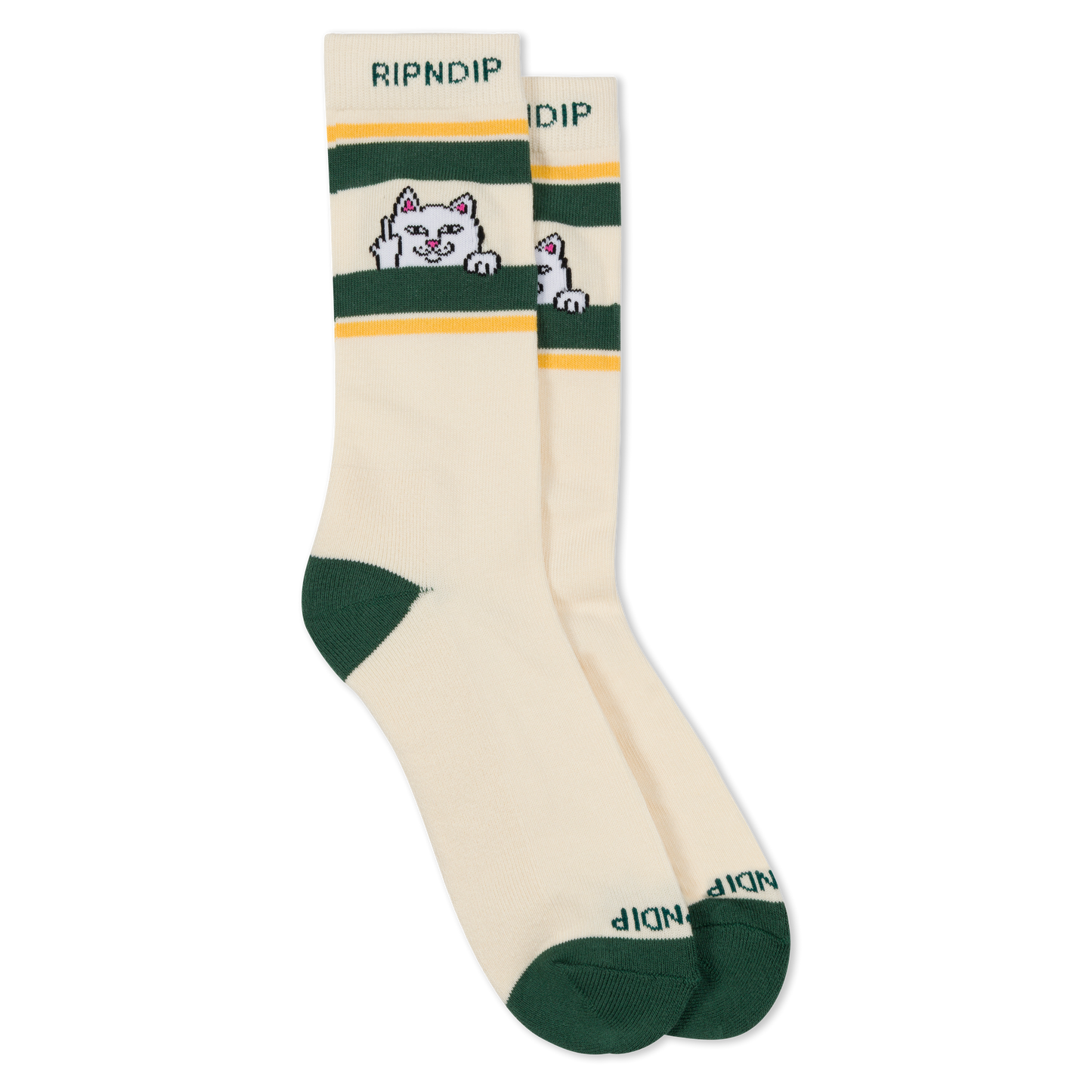 CALCETINES PEEKING NERMAL (BONE / FOREST)