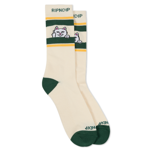 CALCETINES PEEKING NERMAL (BONE / FOREST)