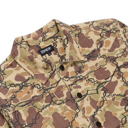 WIRED BUTTON UP JACKET (TAN CAMO)