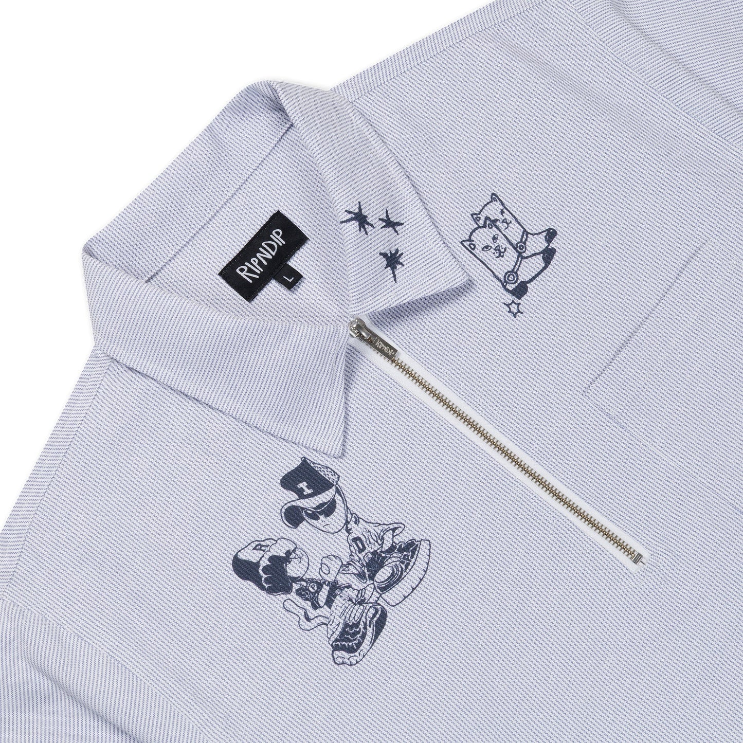CAMISA CON CREMALLERA WESTSIDE QUARTER (NAVY)