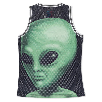 WE COME IN PEACE BASKETBALL JERSEY (BLACK)