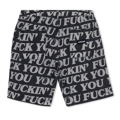 PantalonetaFUCKIN FUCK DENIM (BLACK)