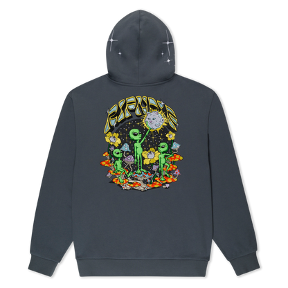 HOODIE CON CAPUCHA DOBLE FIND UR WAY HOME (CHARCOL MINERAL WASH)