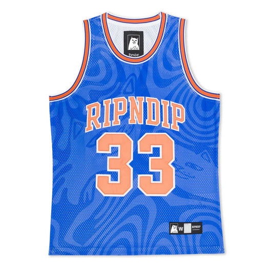 RIPNDIP NY BASKETBALL JERSEY (BLUE)
