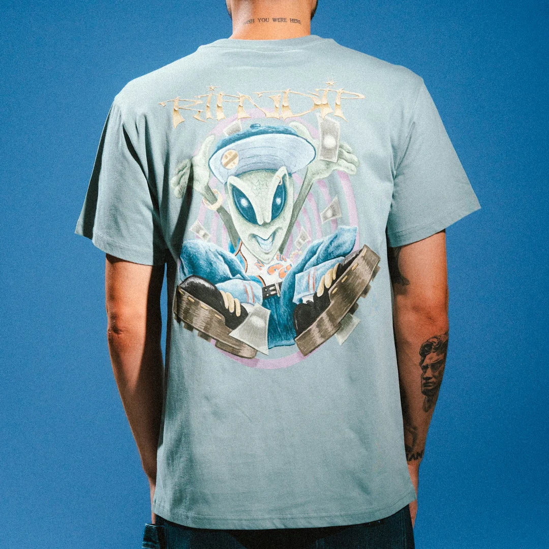 PLAYERA YUNG MONEY (SILVER BLUE)