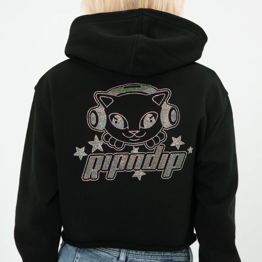 HOODIE KAWAII NERM CROPPED (Negro)